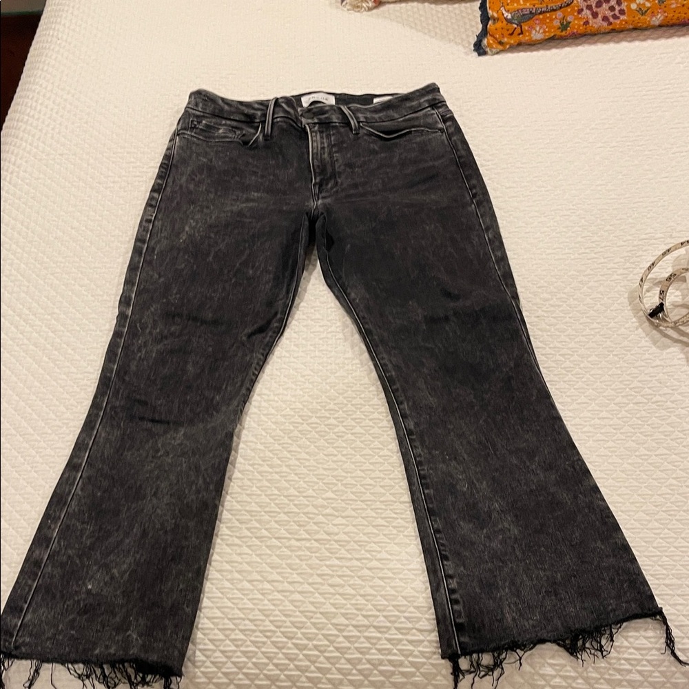 Frame Le Crop Mini Boot Jeans - Rockstar